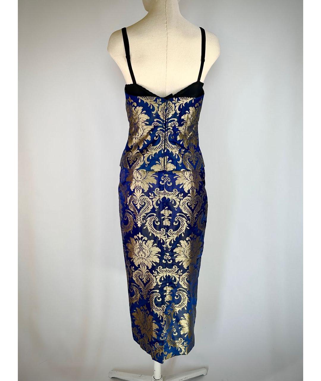 DOLCE&GABBANA Мульти шелковый костюм с юбками, фото 5