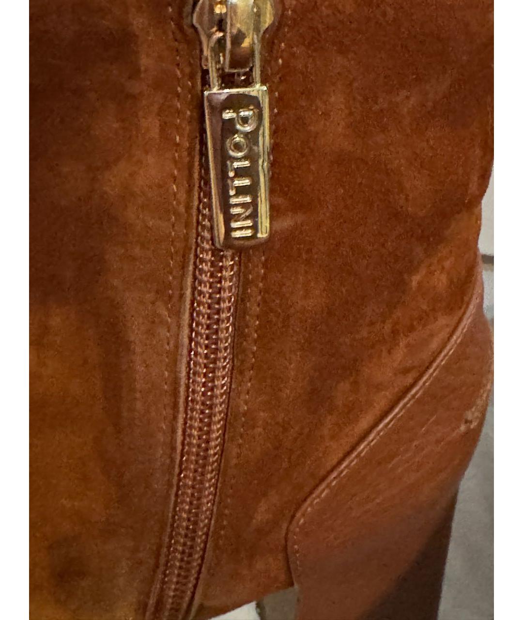 POLLINI Оранжевое замшевые ботильоны, фото 6