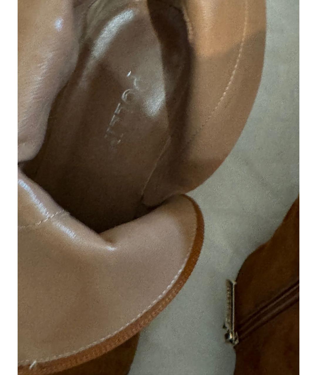 POLLINI Оранжевое замшевые ботильоны, фото 5