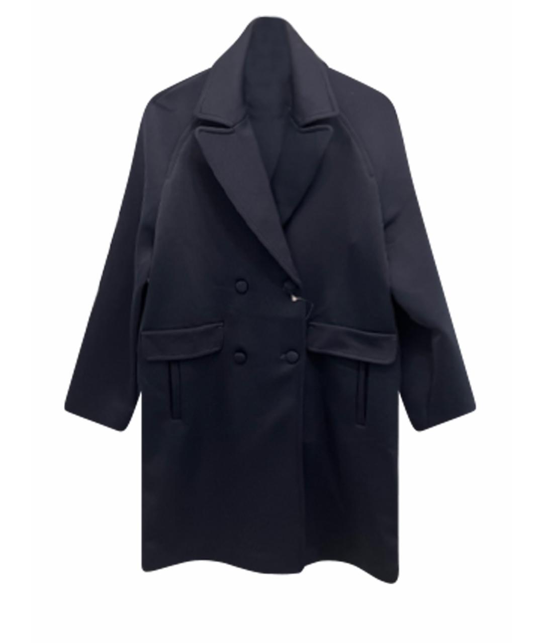 WEEKEND MAX MARA Синее хлопковое пальто, фото 1