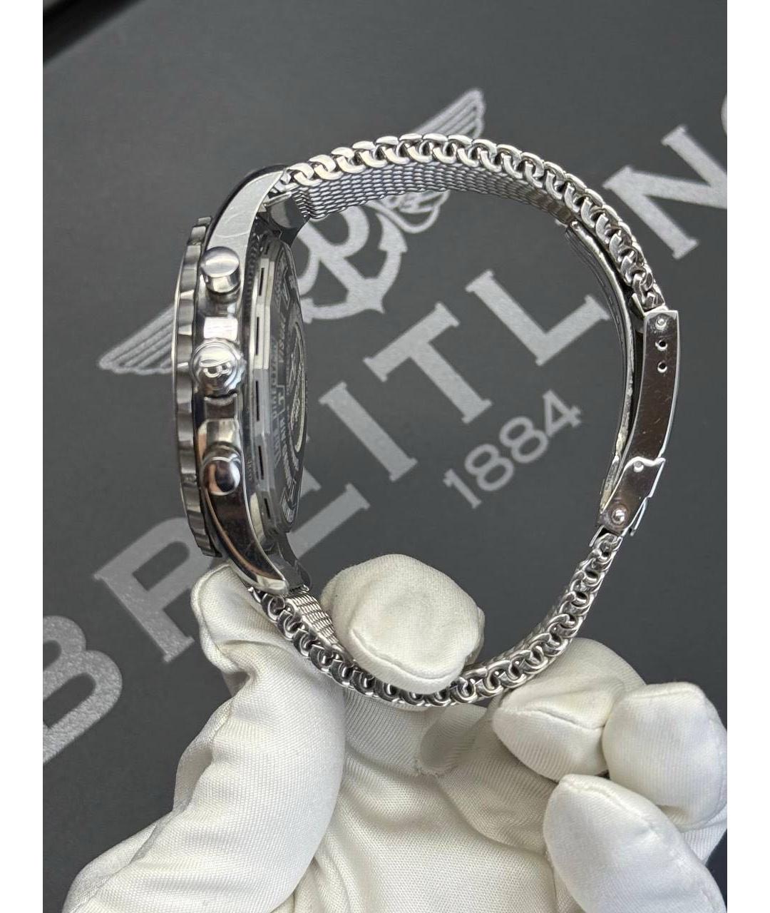 BREITLING Серебряные металлические часы, фото 8