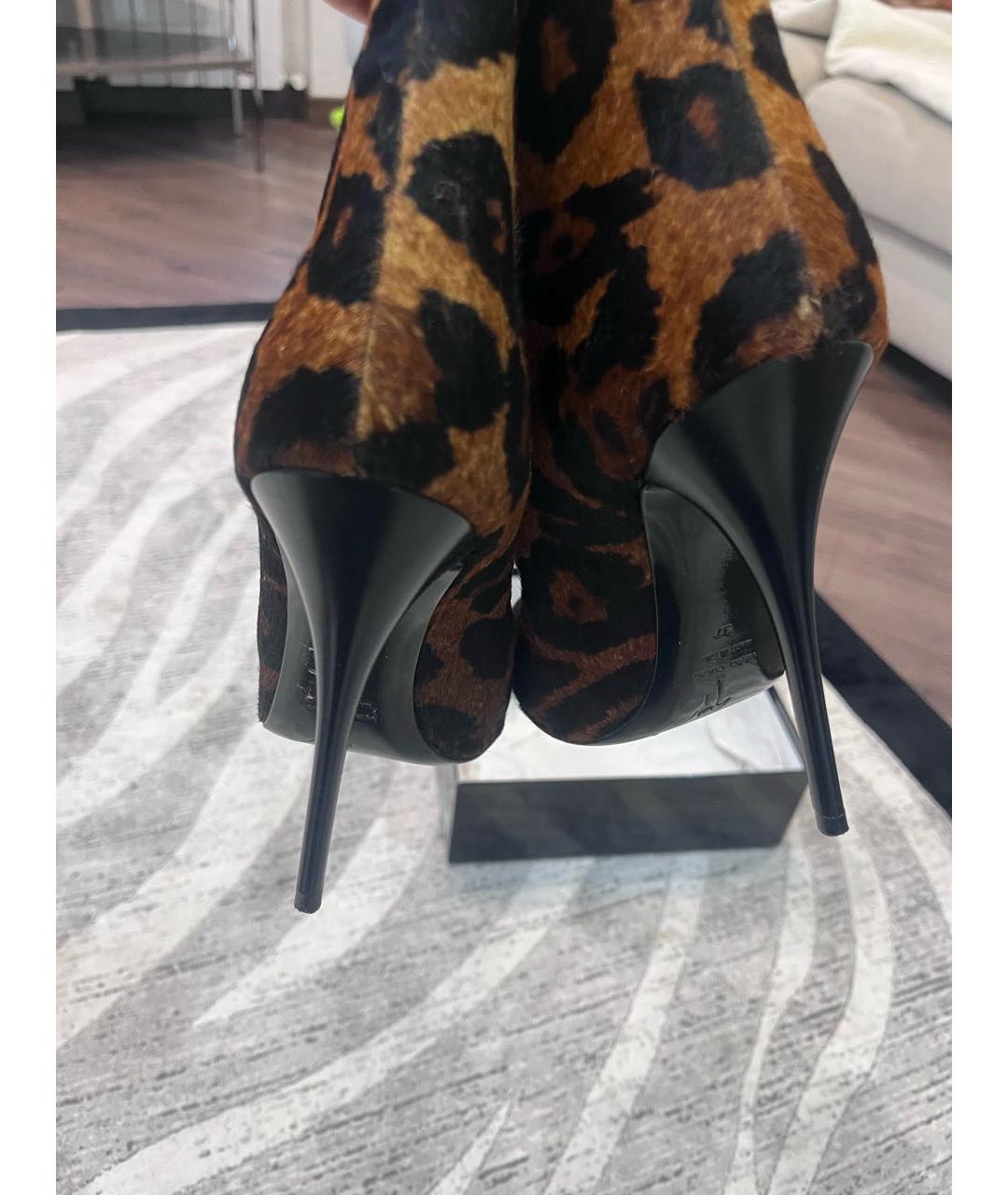 GIUSEPPE ZANOTTI DESIGN Коричневые ботильоны, фото 3