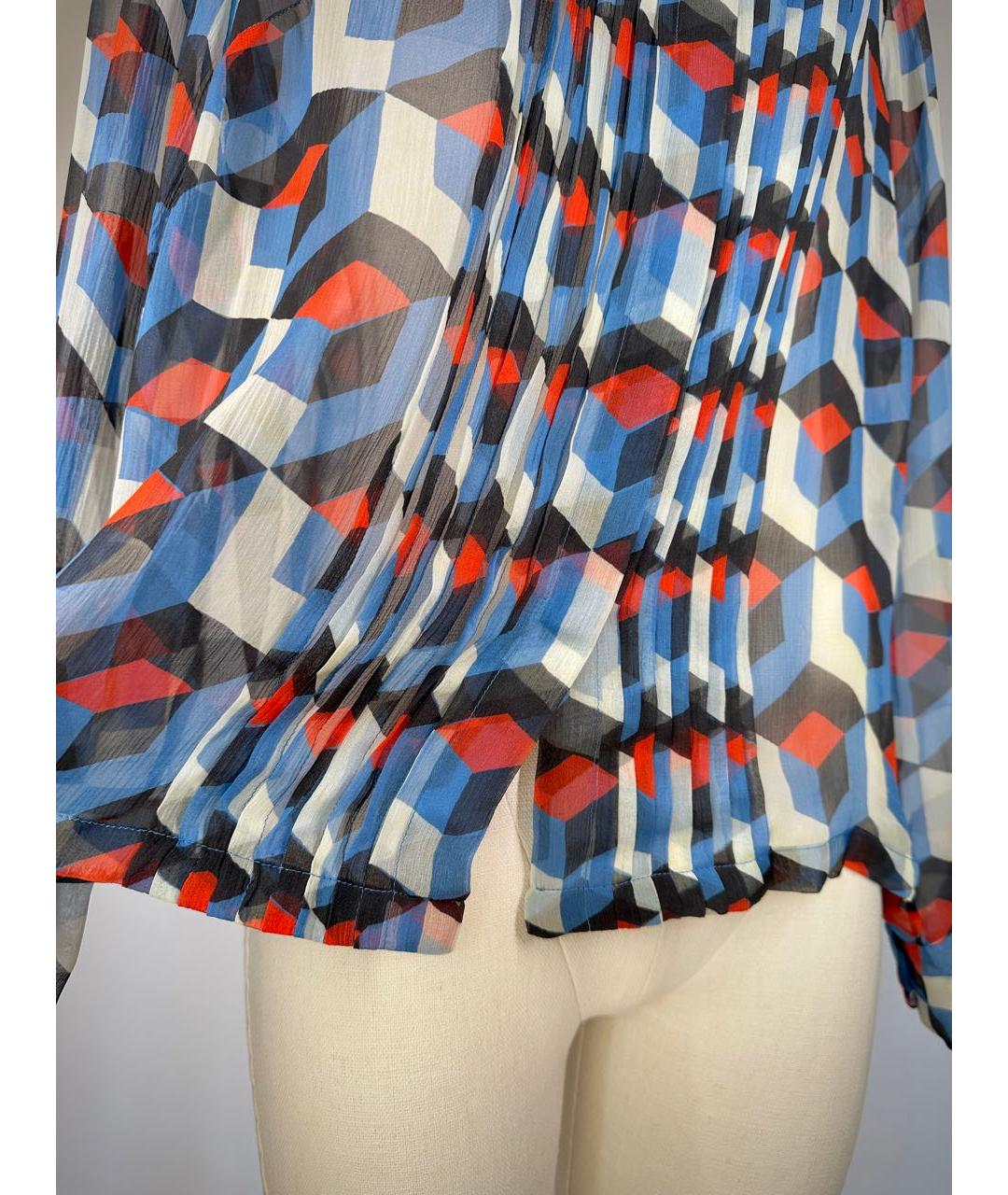DRIES VAN NOTEN Мульти шелковая блузы, фото 6