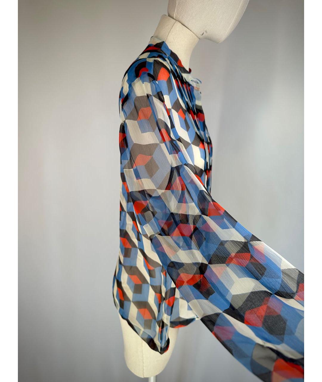 DRIES VAN NOTEN Мульти шелковая блузы, фото 4