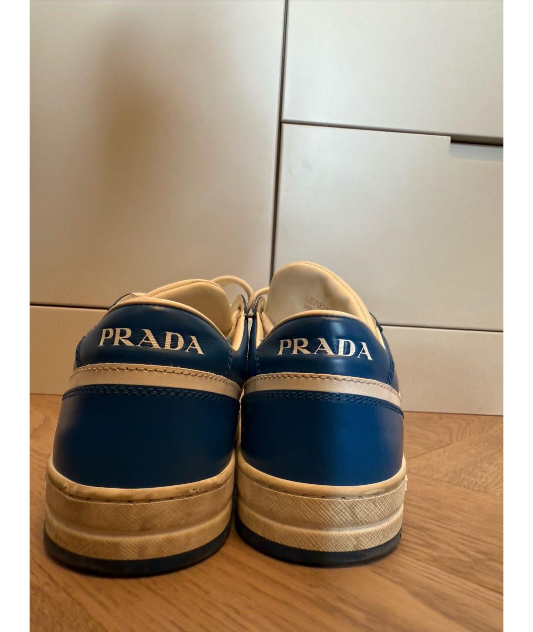 PRADA Мульти кожаные кеды, фото 4