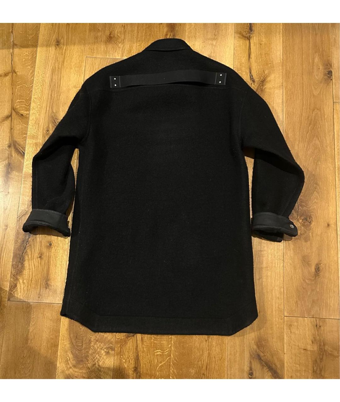 RICK OWENS Черная шерстяная куртка, фото 2