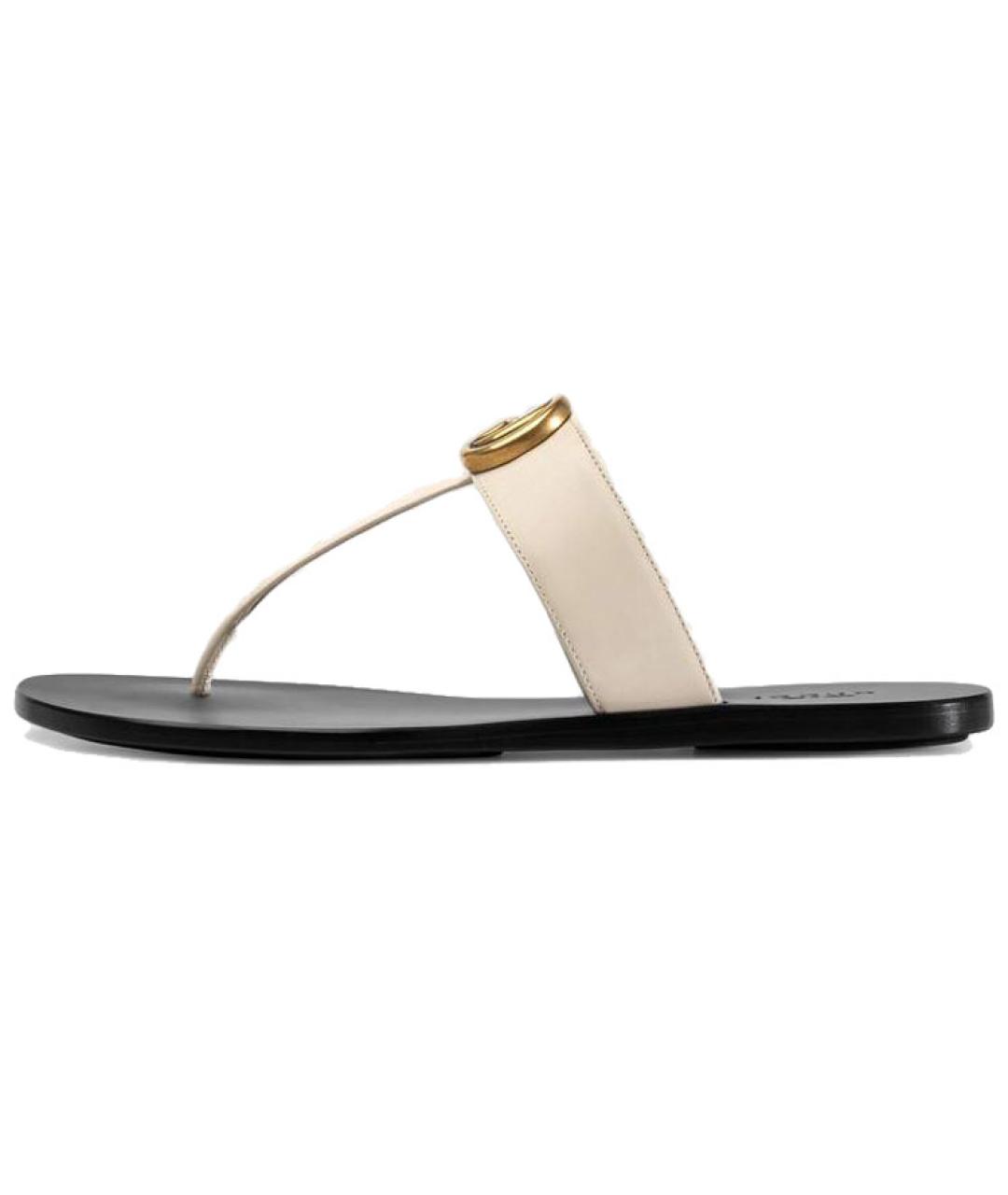 GUCCI Бежевые шлепанцы, фото 2