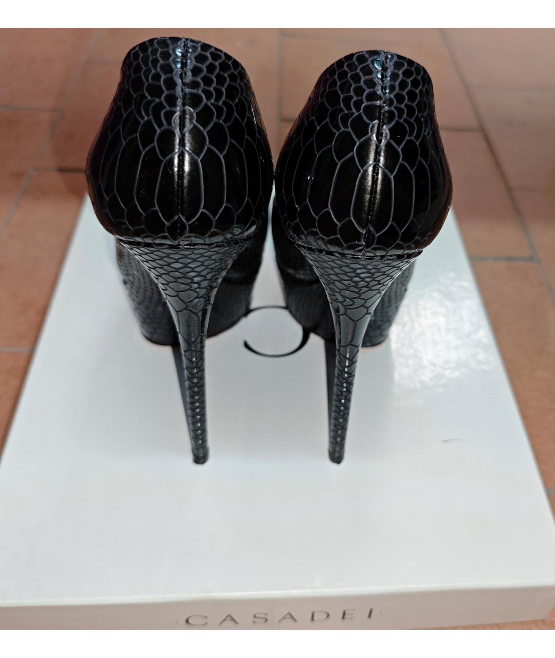 CASADEI Черные кожаные туфли, фото 4