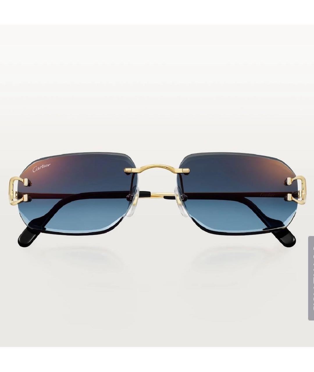 CARTIER Металлические солнцезащитные очки, фото 4