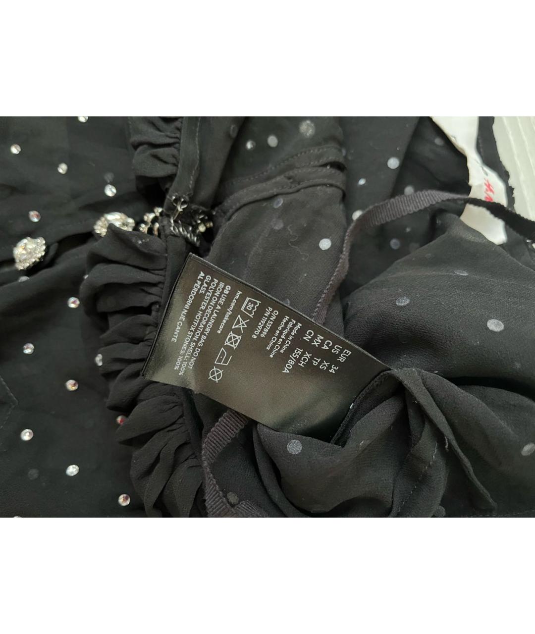 PACO RABANNE Черное полиэстеровое вечернее платье, фото 5