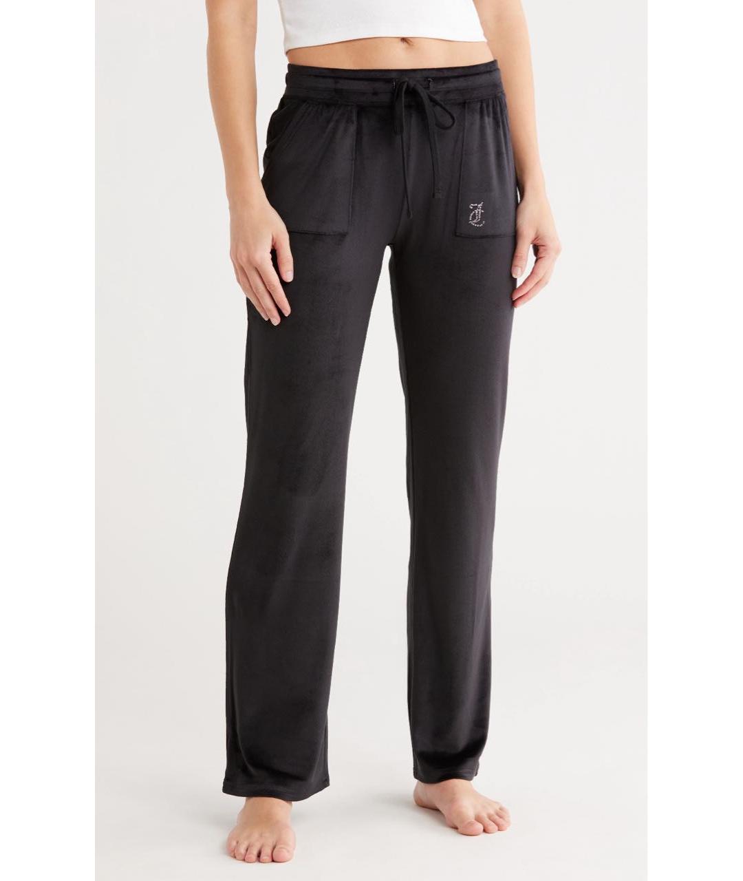 JUICY COUTURE Черные прямые брюки, фото 2