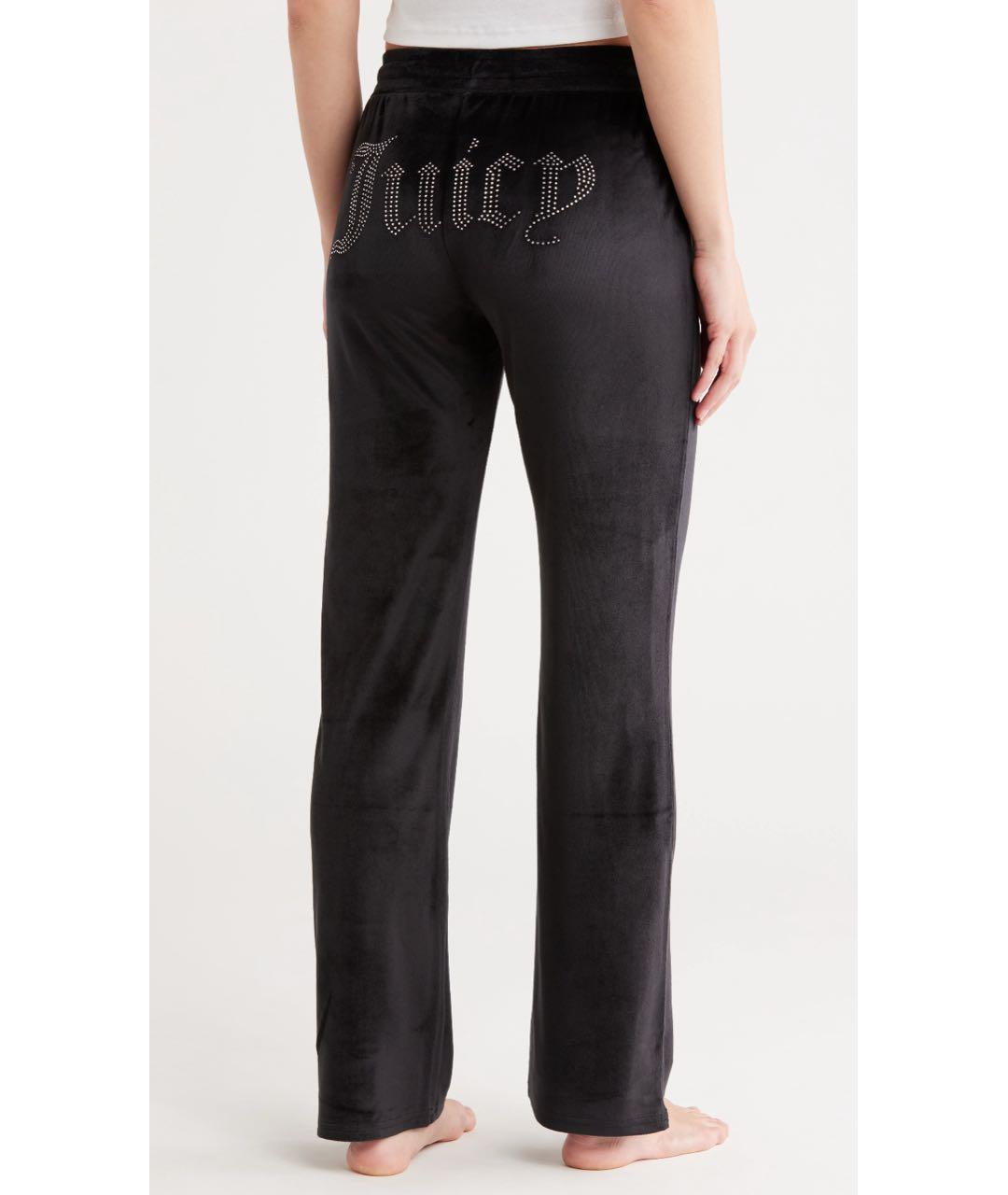JUICY COUTURE Черные прямые брюки, фото 3