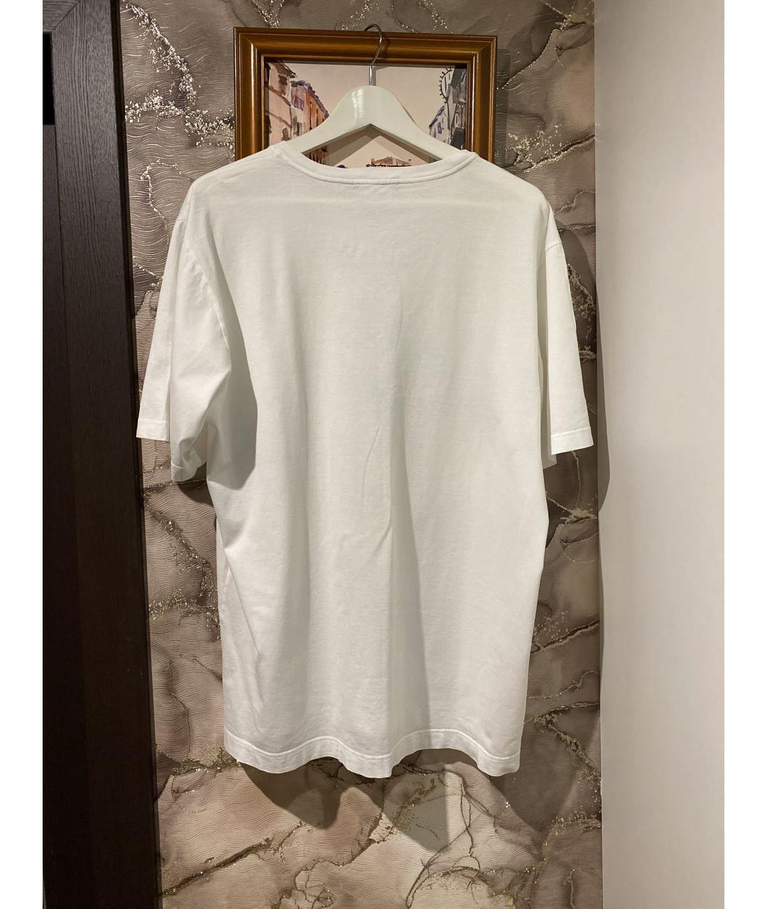 DOLCE&GABBANA Белая хлопковая футболка, фото 2