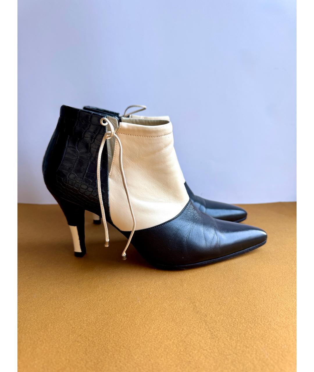 CHANEL Черные кожаные ботильоны, фото 8