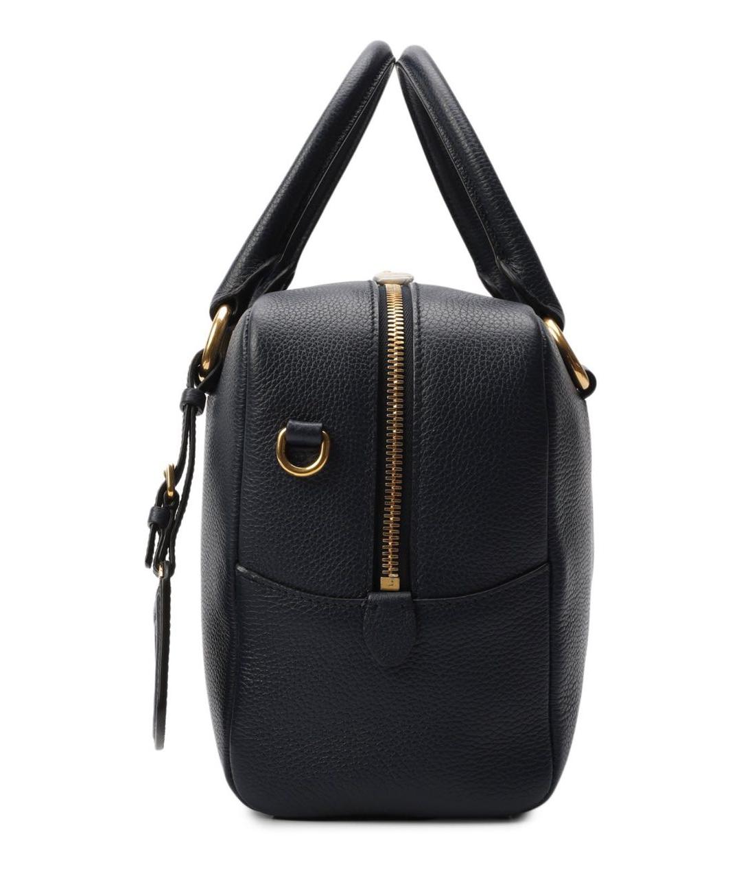 PRADA Синяя кожаная сумка тоут, фото 2