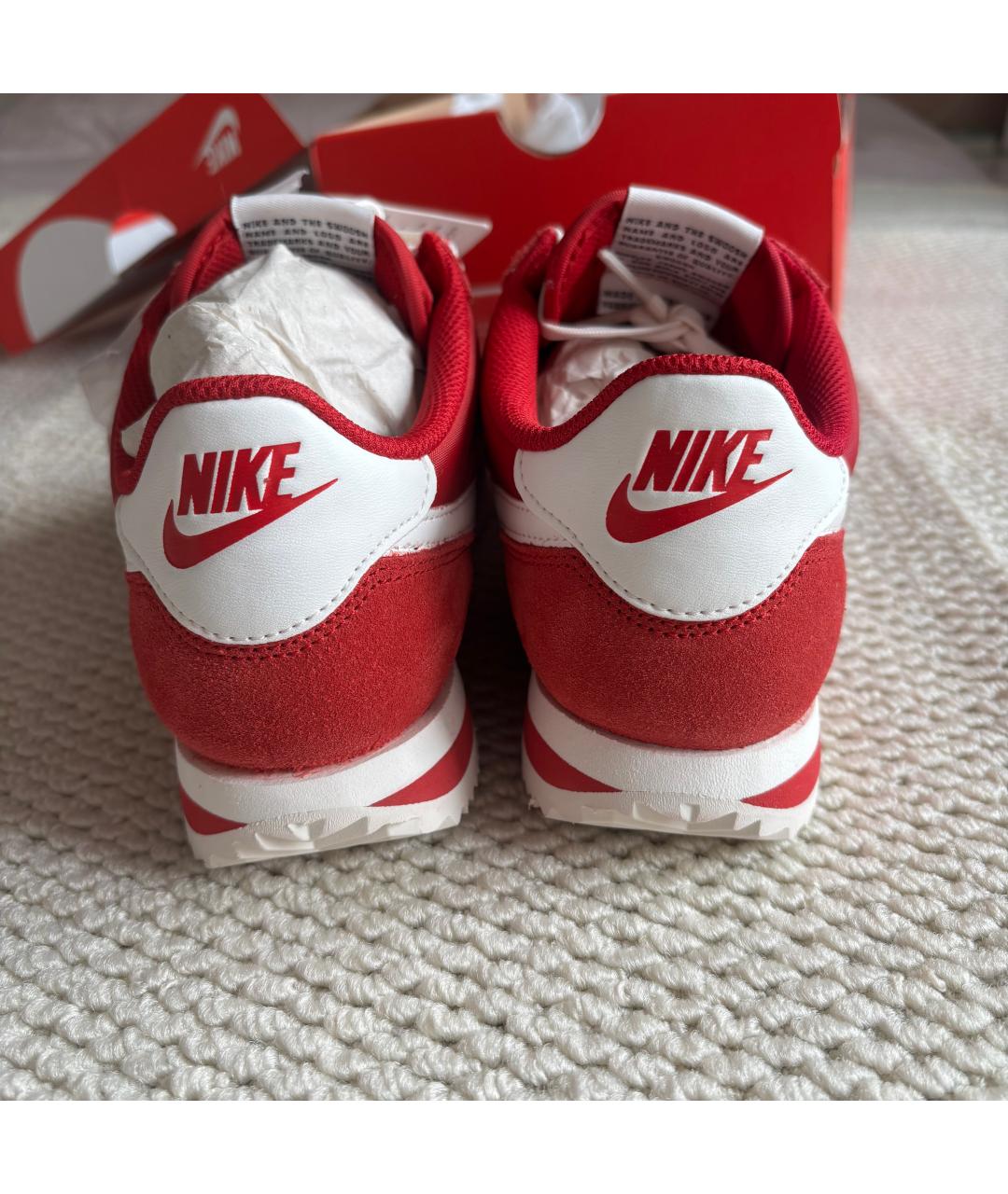 NIKE Красные текстильные кроссовки, фото 5