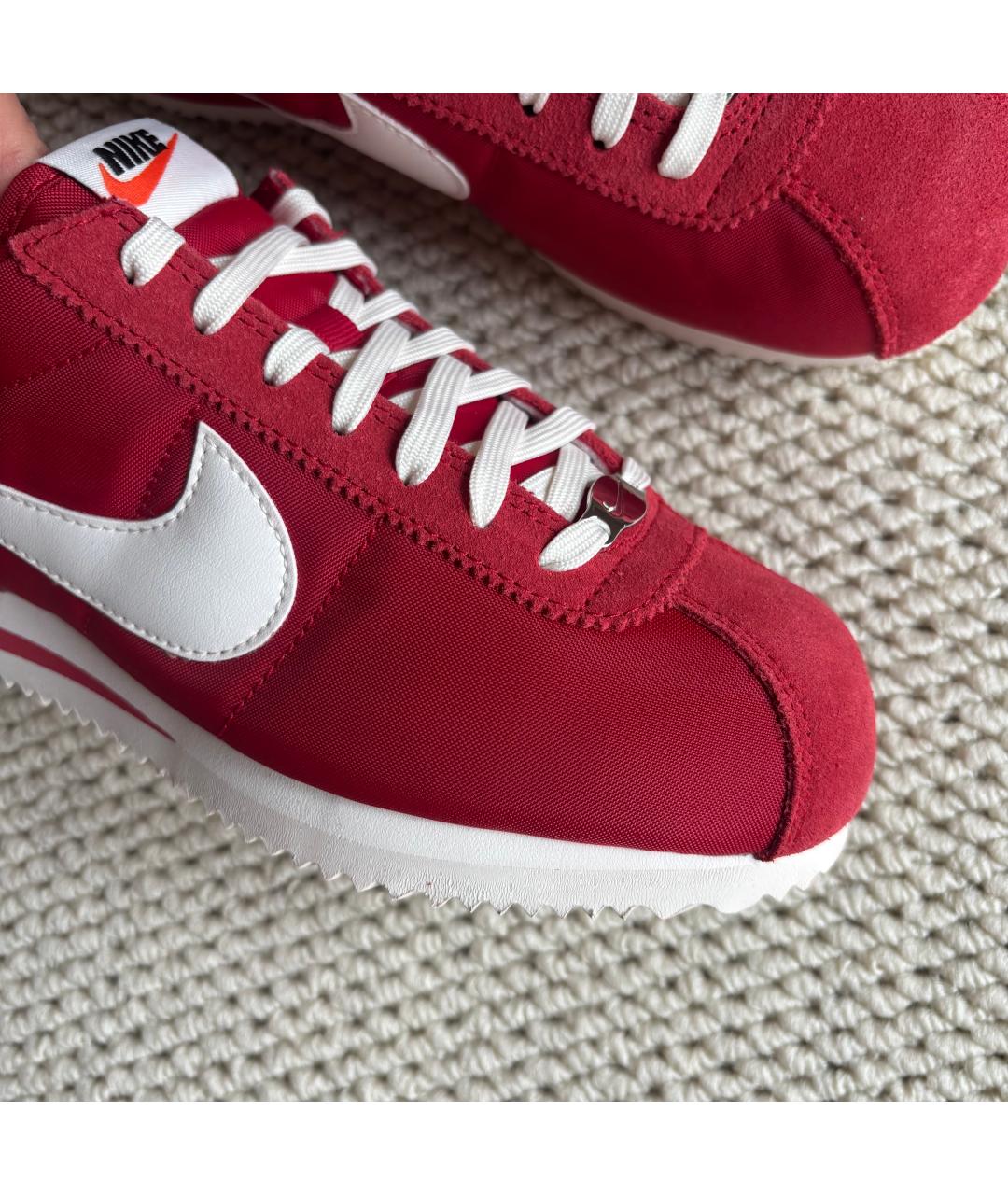 NIKE Красные текстильные кроссовки, фото 4