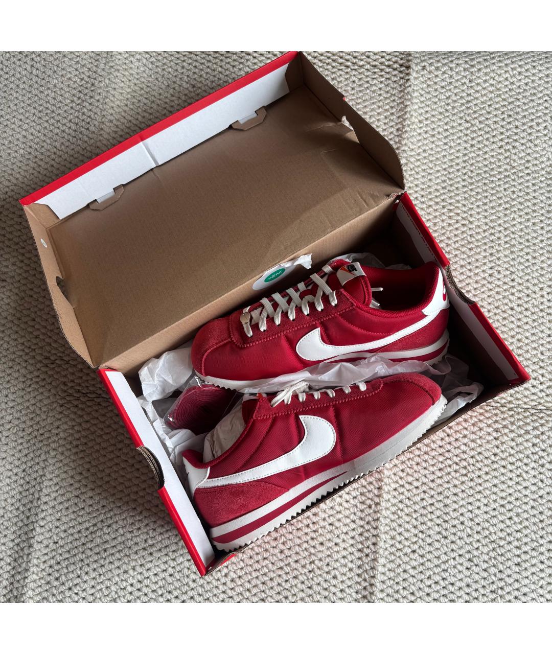 NIKE Красные текстильные кроссовки, фото 2
