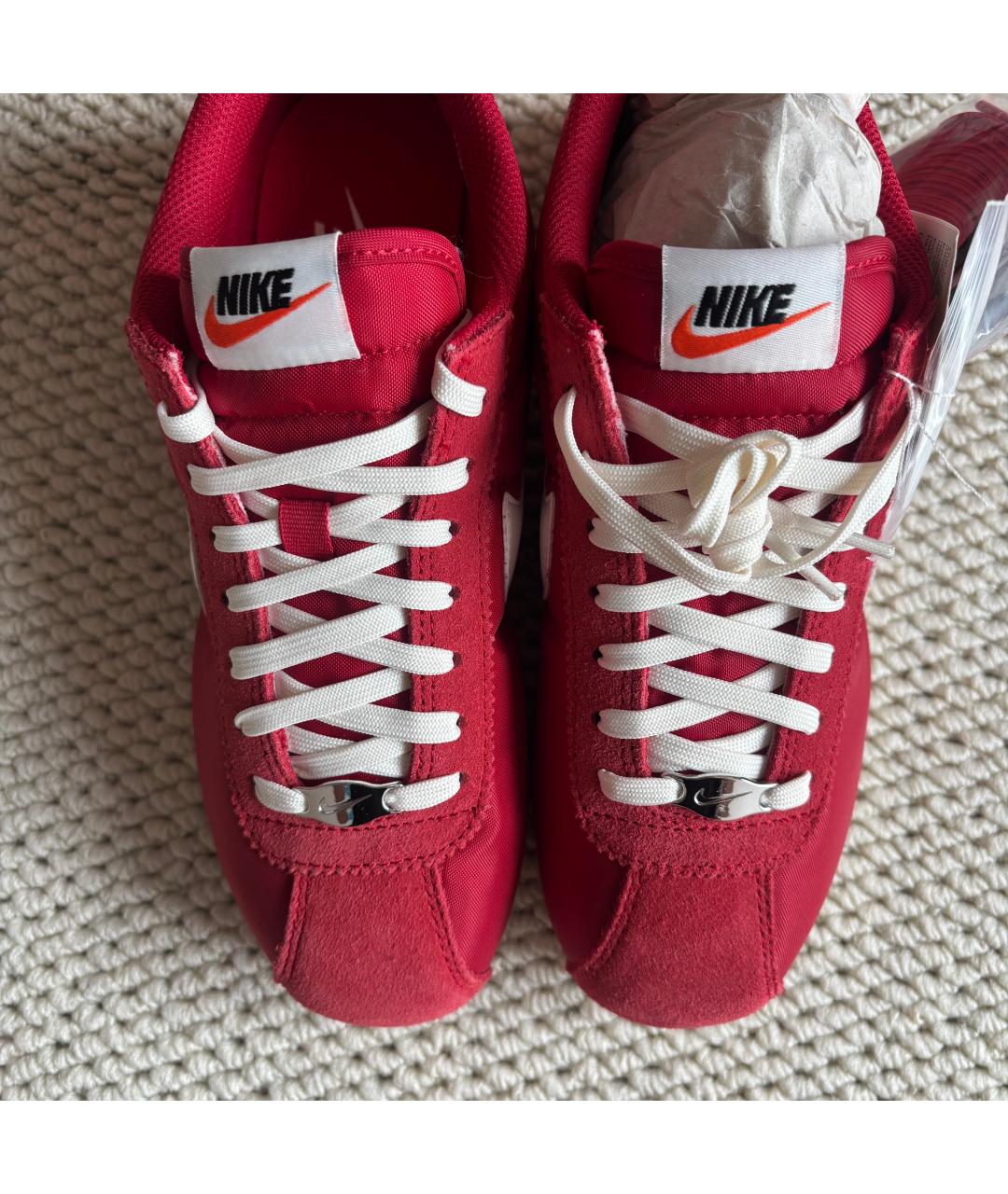 NIKE Красные текстильные кроссовки, фото 3