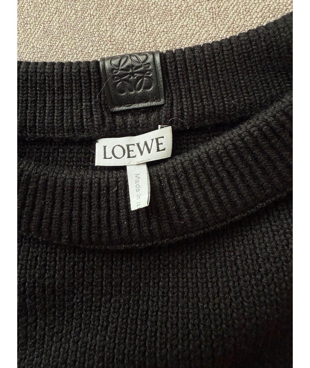 LOEWE Черный шерстяной джемпер / свитер, фото 4
