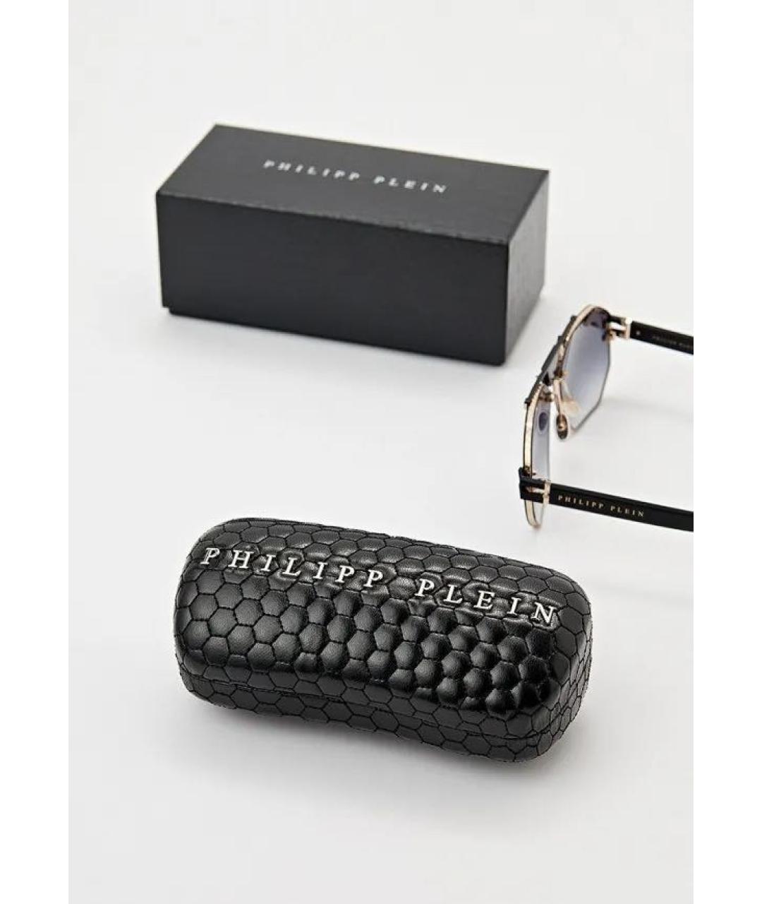 PHILIPP PLEIN Металлические солнцезащитные очки, фото 4