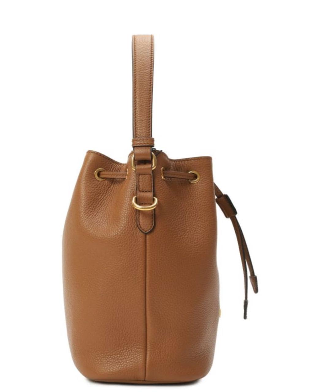 PRADA Коричневая кожаная сумка через плечо, фото 2