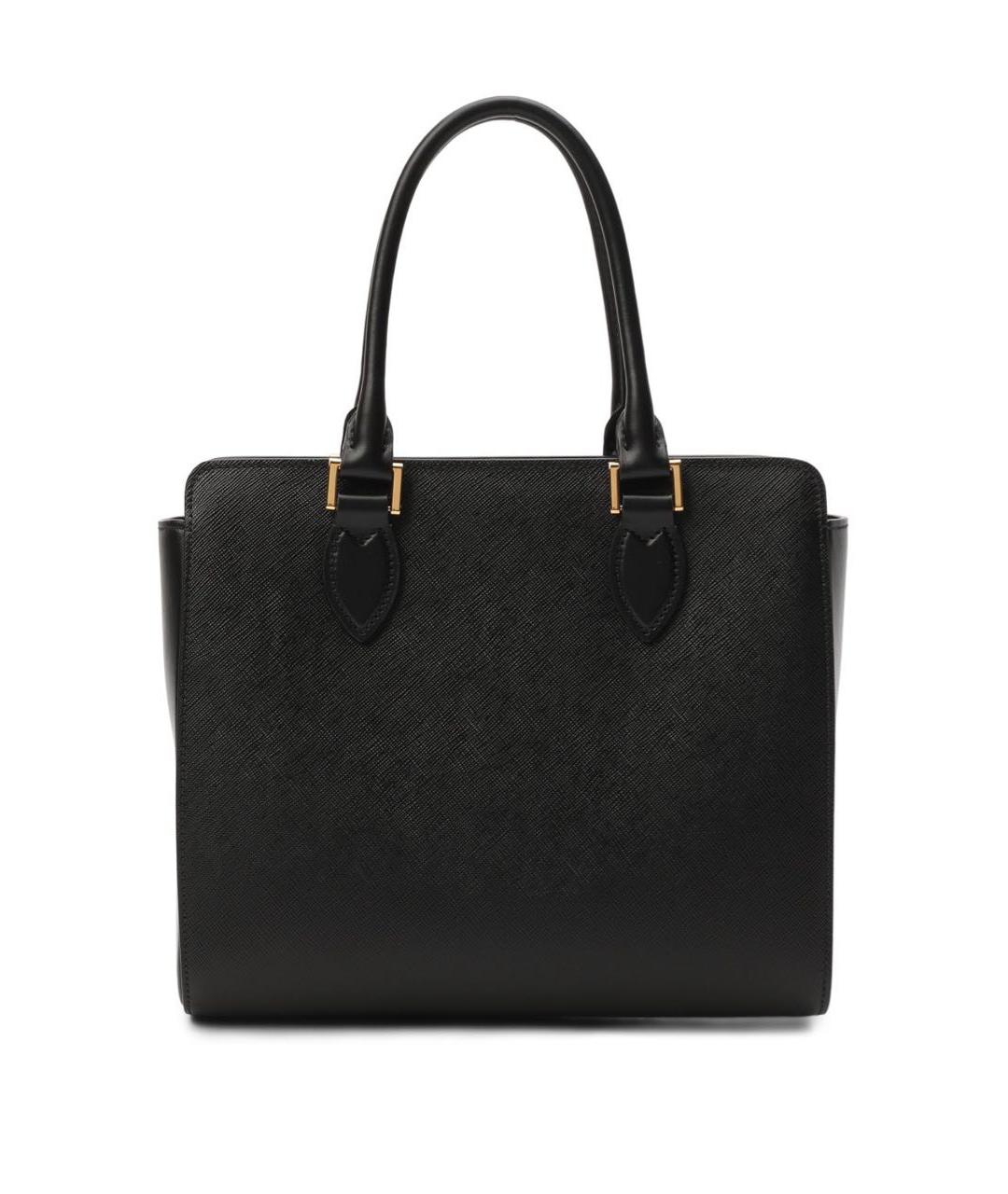 PRADA Черная кожаная сумка тоут, фото 3