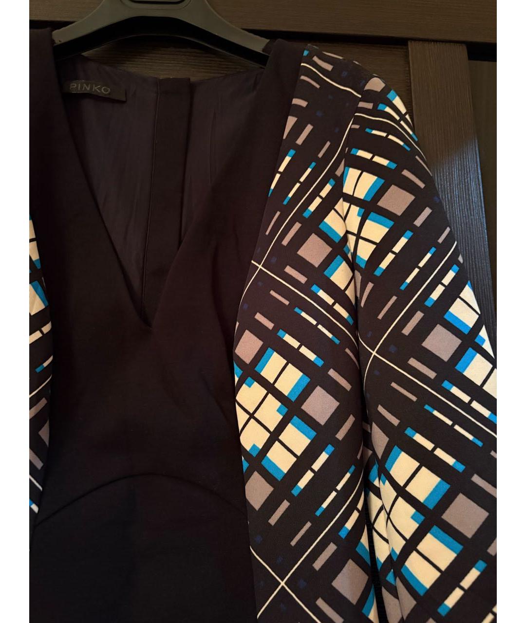 PINKO Черное повседневное платье, фото 4