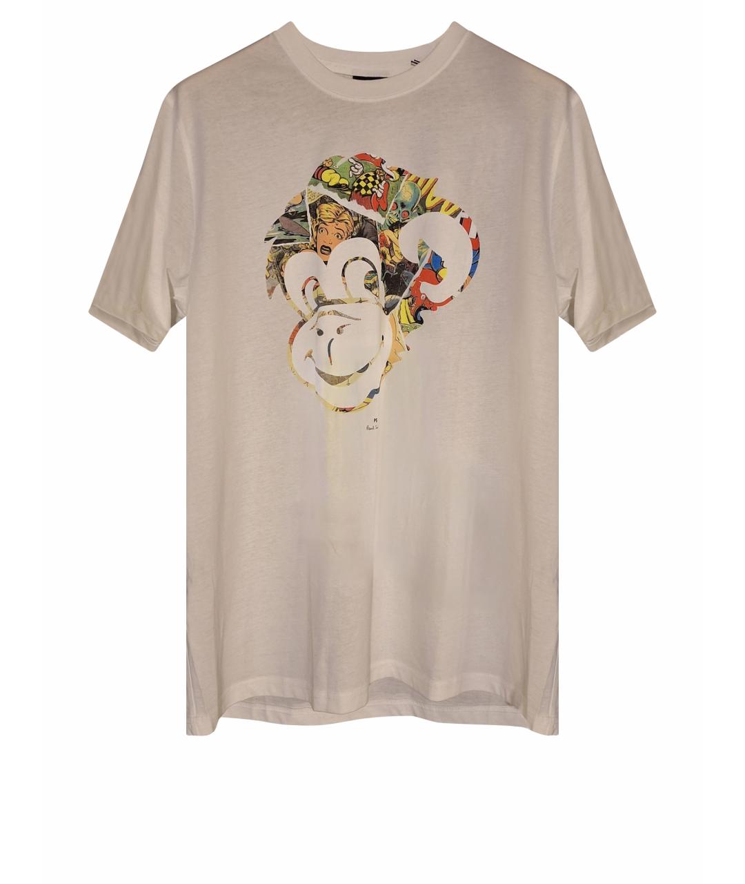 PAUL SMITH Белая хлопковая футболка, фото 1