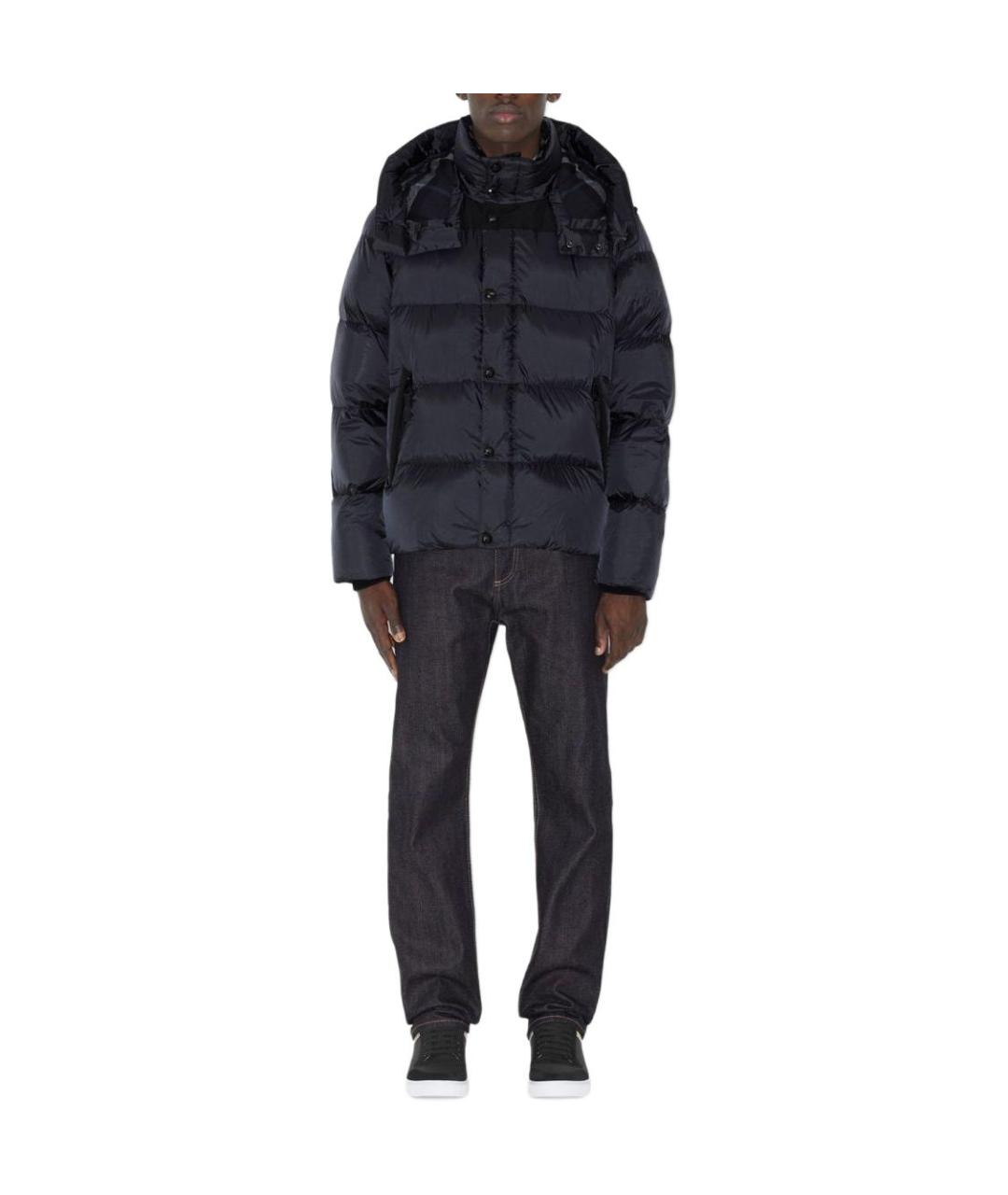 BURBERRY Темно-синий пуховик, фото 2