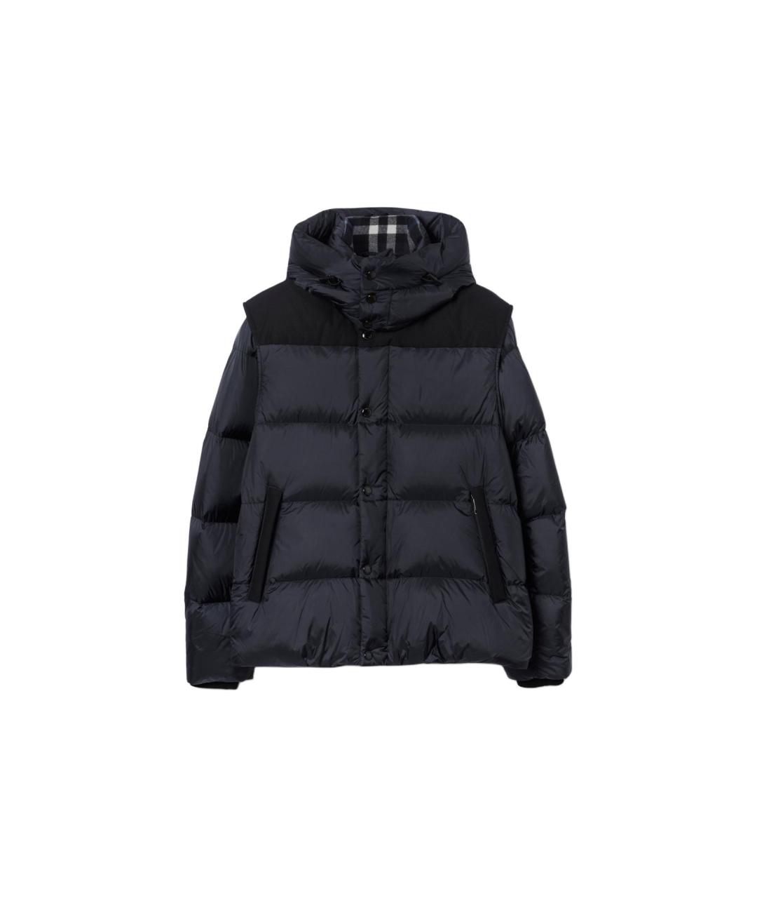 BURBERRY Темно-синий пуховик, фото 1