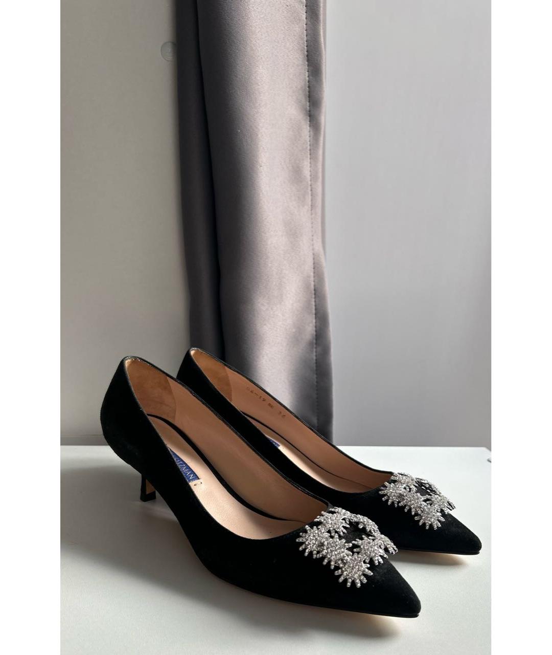 STUART WEITZMAN Черные лодочки на низком каблуке, фото 2
