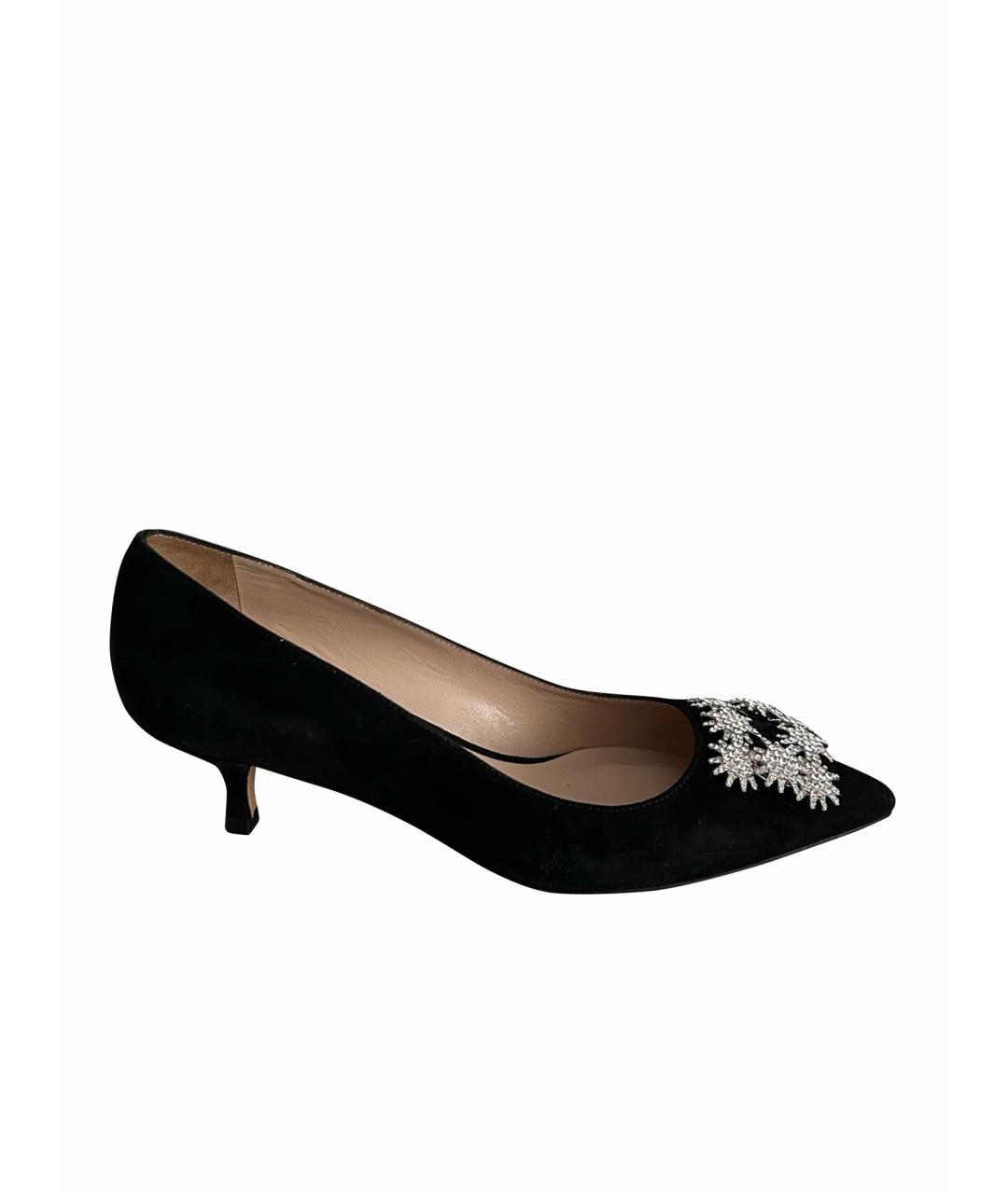 STUART WEITZMAN Черные лодочки на низком каблуке, фото 1