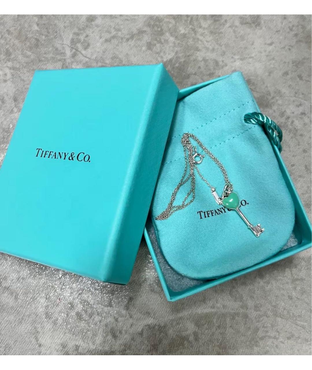 TIFFANY&CO Бирюзовый серебряный кулон, фото 4
