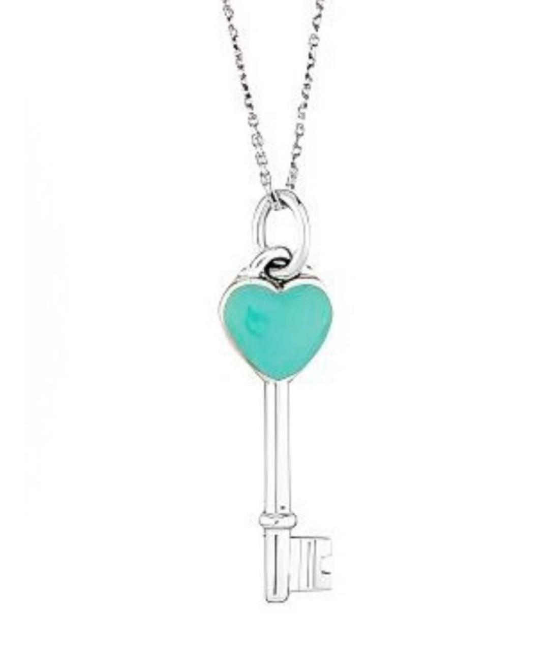 TIFFANY&CO Бирюзовый серебряный кулон, фото 1