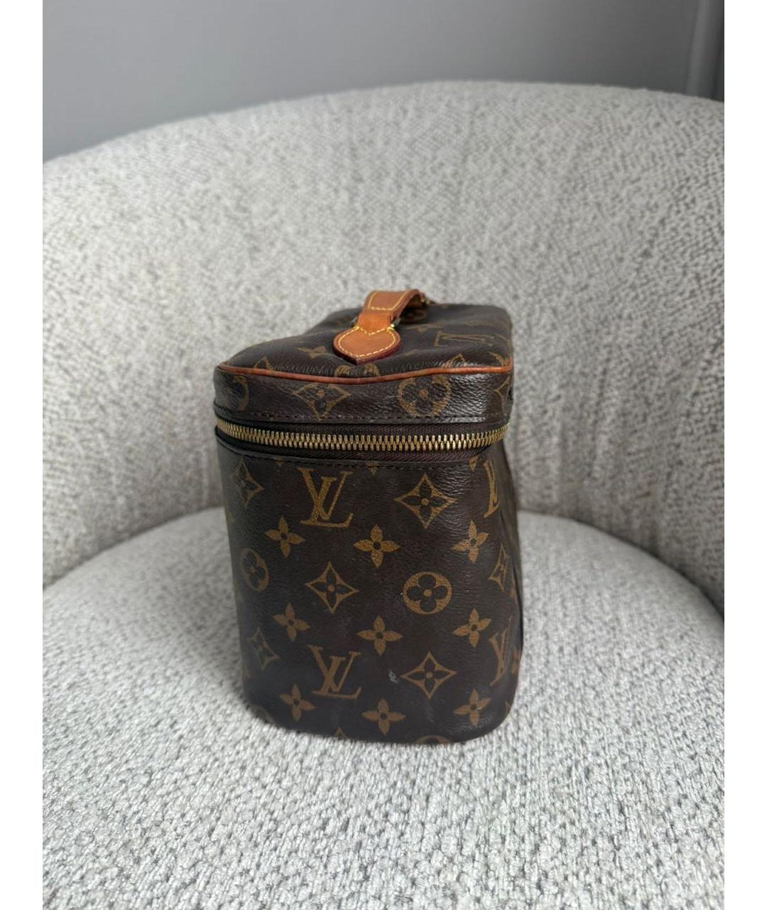 LOUIS VUITTON Коричневая косметичка, фото 4
