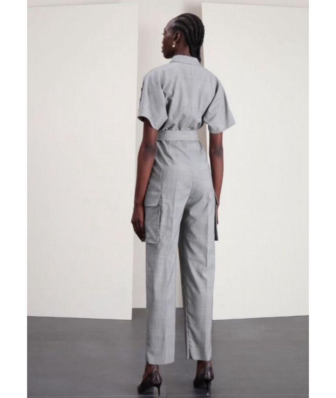 MAX MARA STUDIO Серый шерстяной комбинезон, фото 7