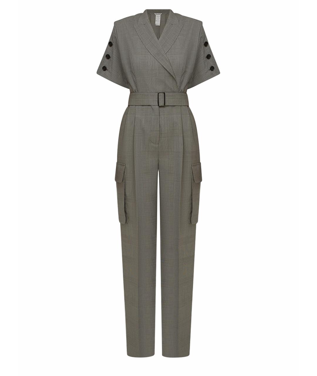 MAX MARA STUDIO Серый шерстяной комбинезон, фото 1