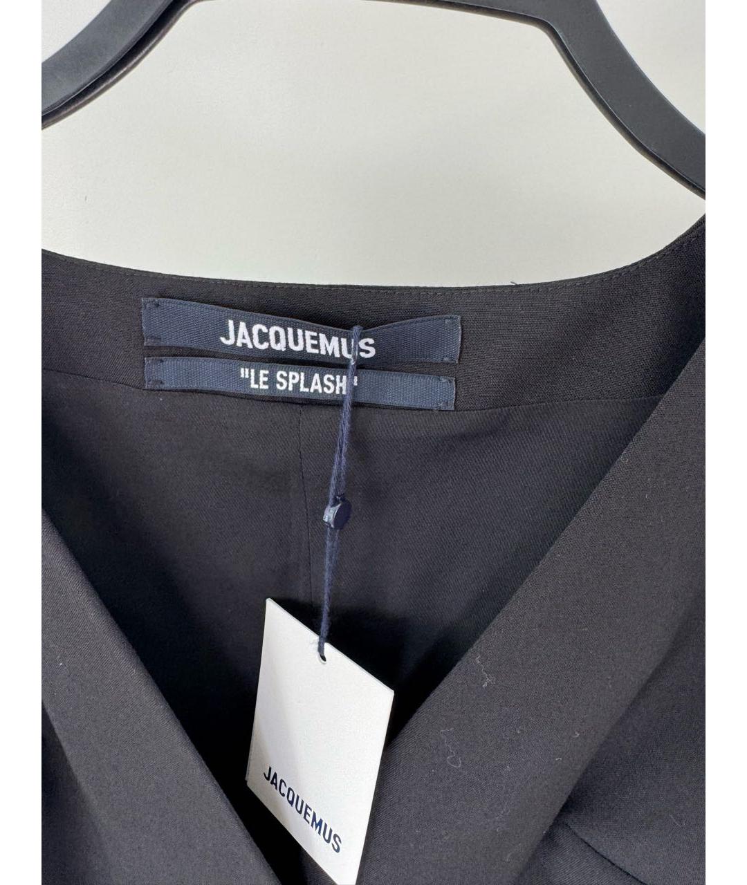 JACQUEMUS Черный шерстяной жилет, фото 4