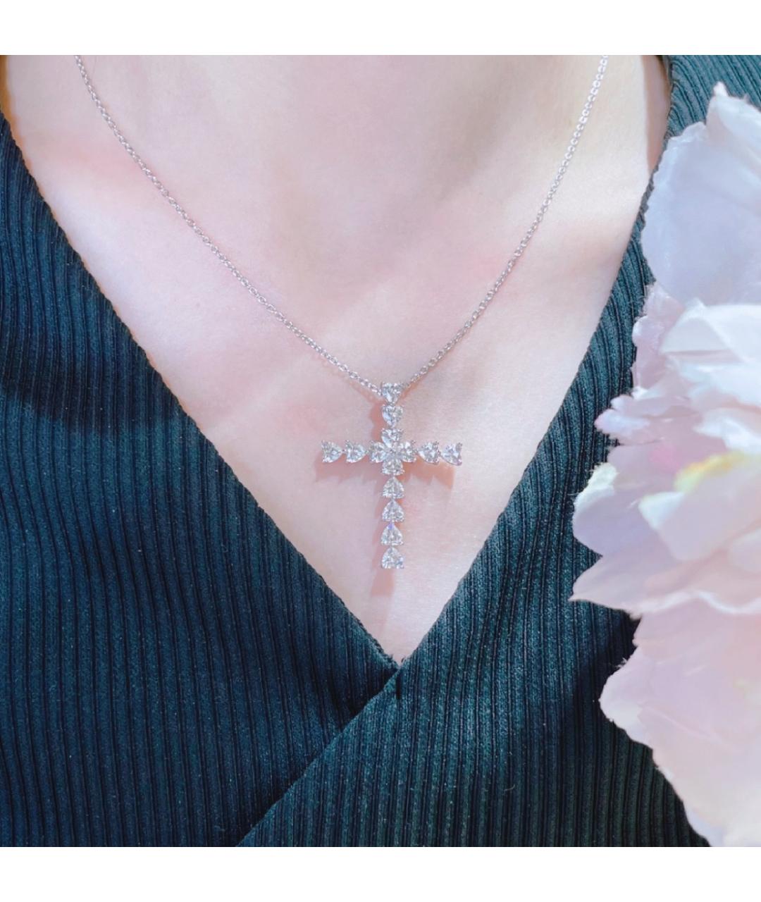 Harry Winston Серебряное платиновое колье, фото 8