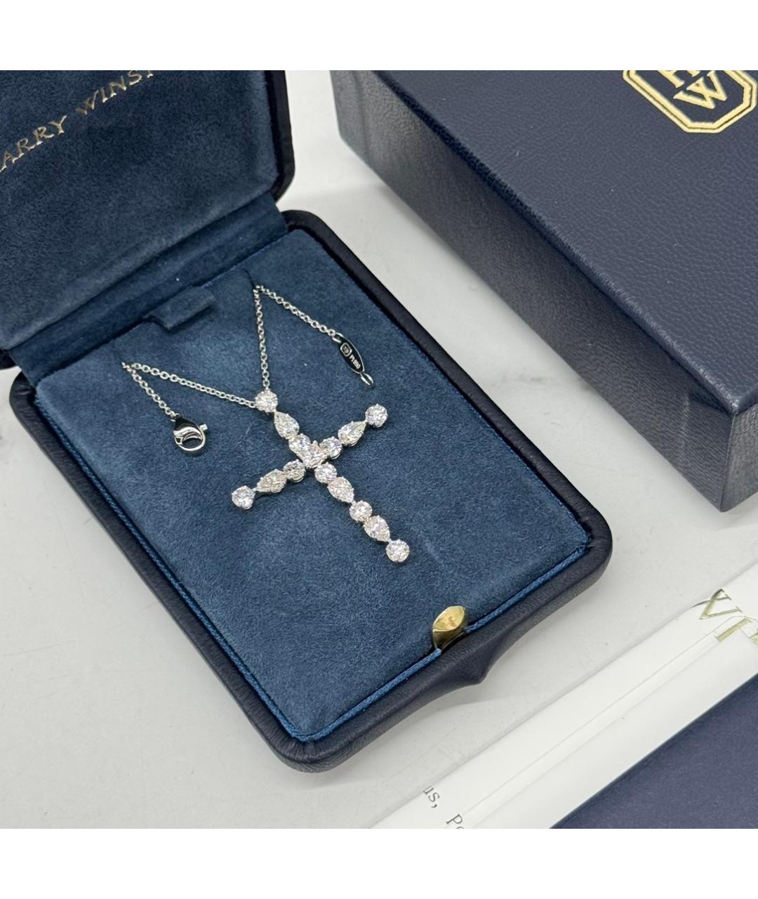 Harry Winston Серебряное платиновое колье, фото 2