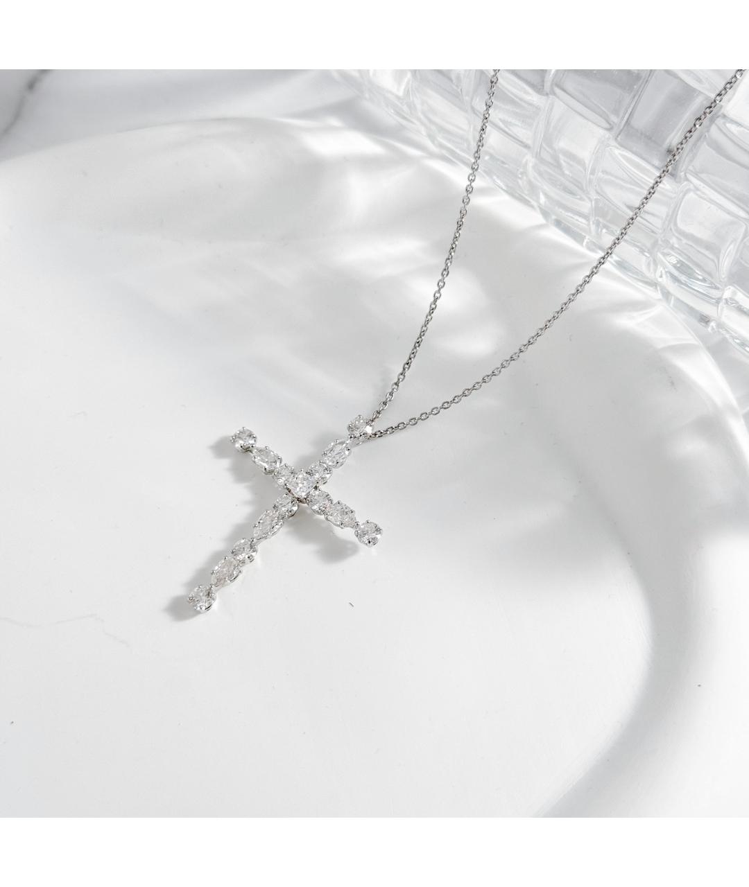 Harry Winston Серебряное платиновое колье, фото 10