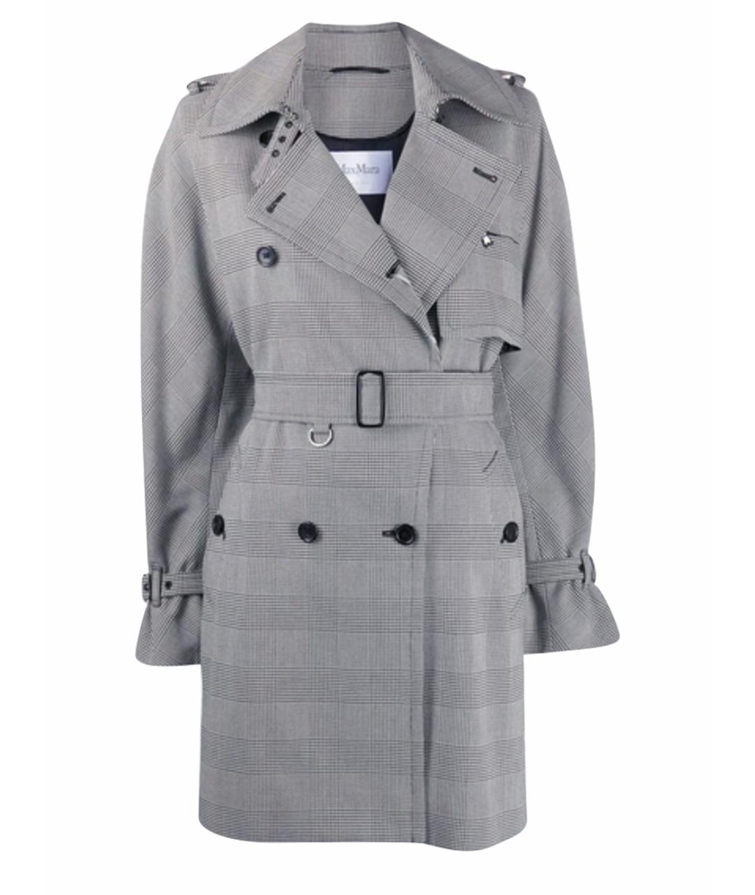 MAX MARA Серое шерстяное повседневное платье, фото 1