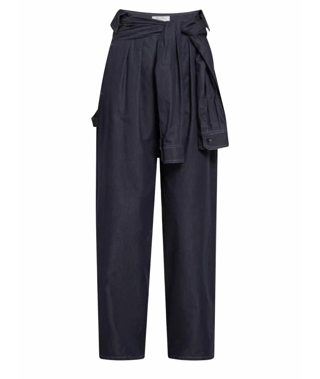 MAX MARA Синие хлопковые джинсы клеш, фото 1
