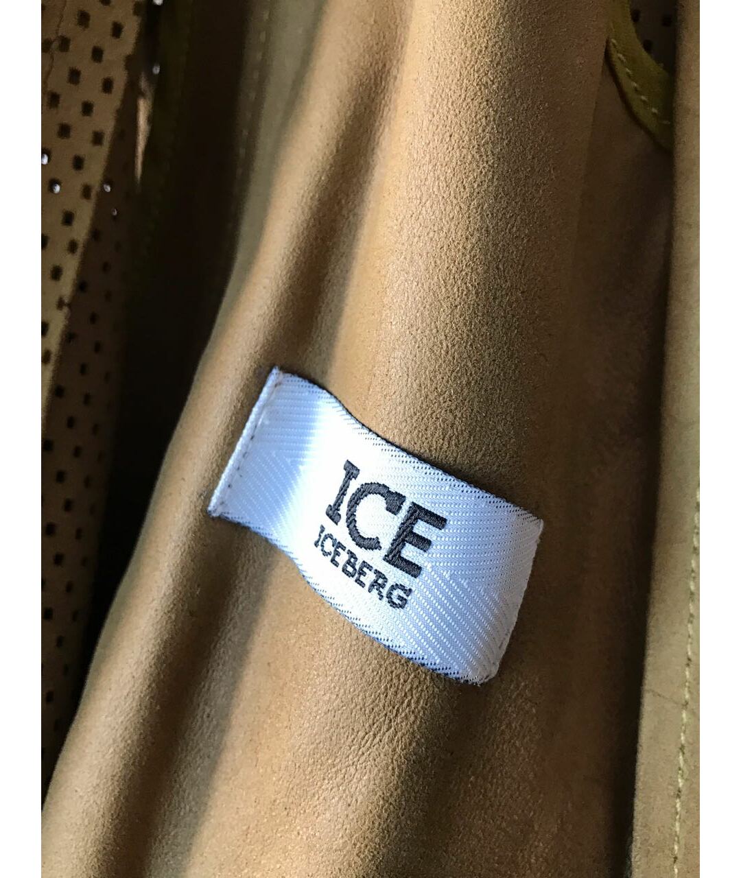 ICEBERG Горчичная замшевая куртка, фото 6