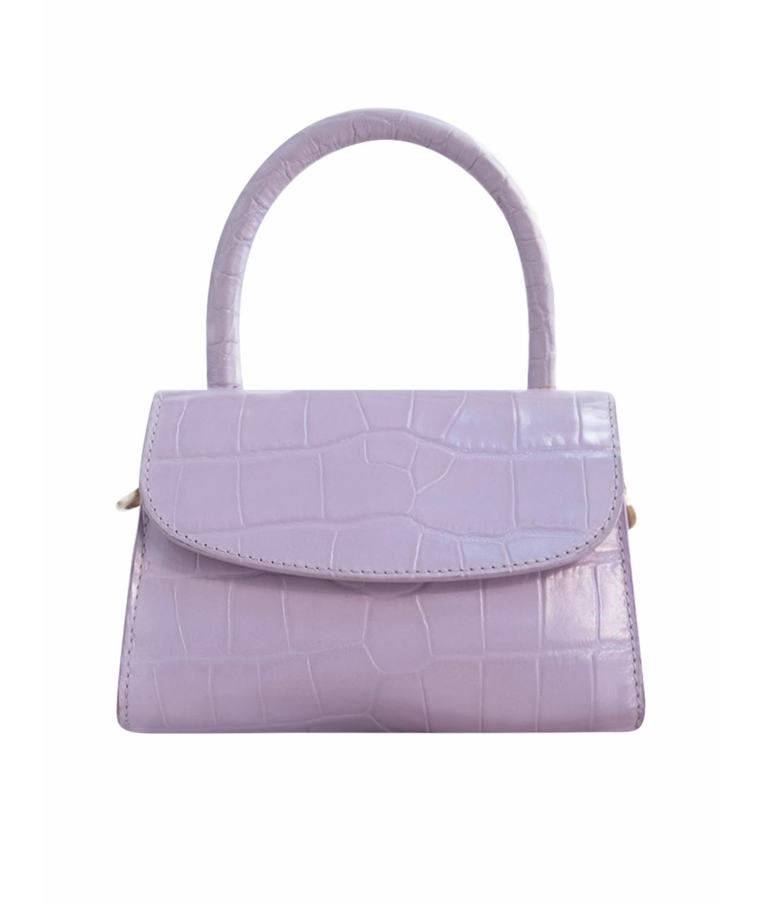 BY FAR Розовая кожаная сумка через плечо, фото 1