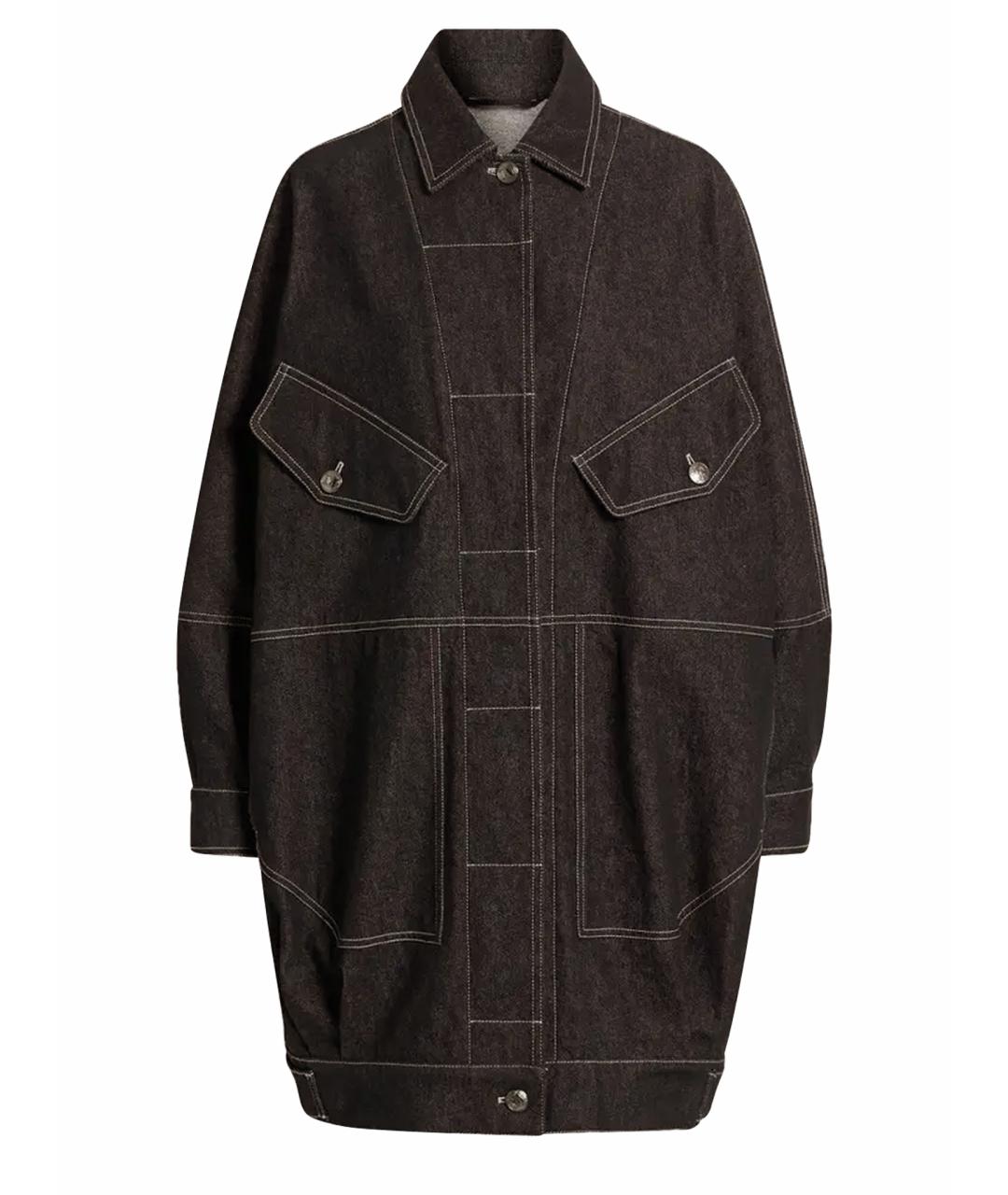 MAX MARA Черная хлопковая куртка, фото 1