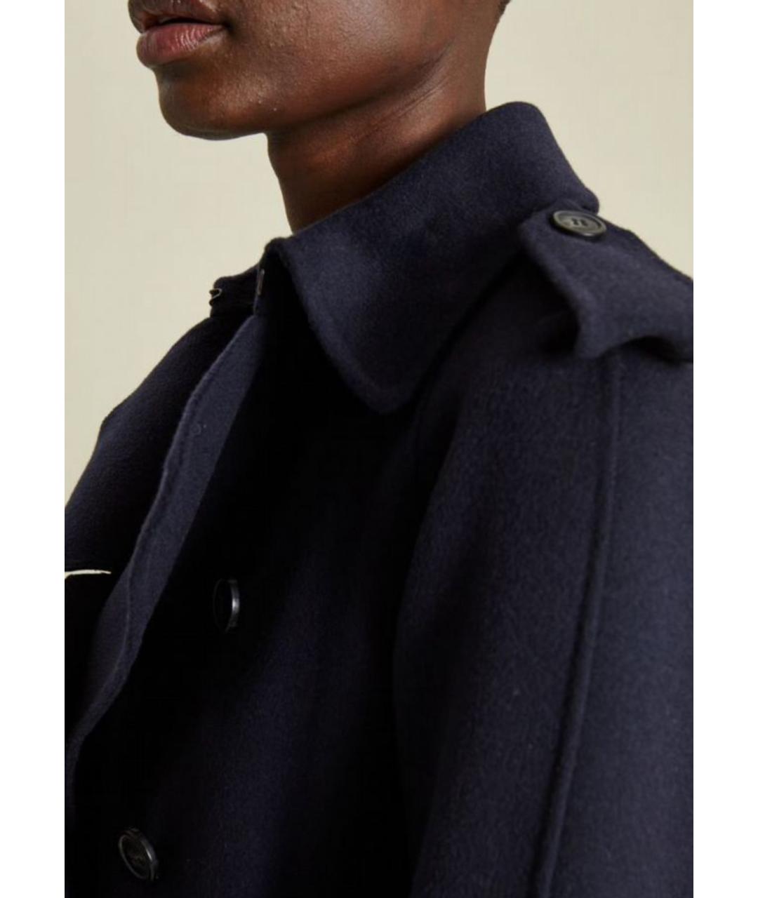 MAX MARA Синее шерстяное пальто, фото 6