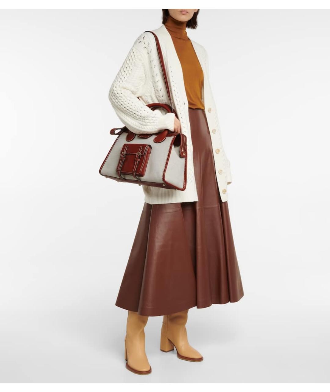 CHLOE Коричневая сумка тоут, фото 6