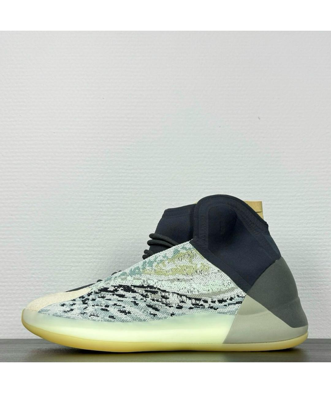 ADIDAS YEEZY Серые замшевые высокие кроссовки / кеды, фото 9
